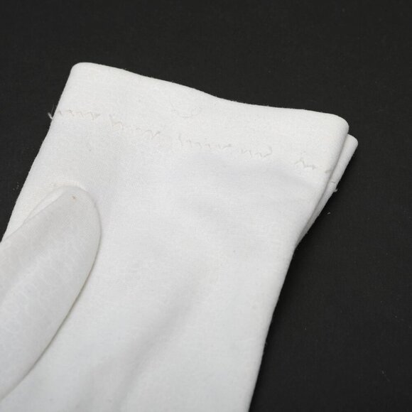 Vintage Max Mayer's Fashion Gloves 1950s White Stretch Czechoslovakia MCM - Picture 14 of 14